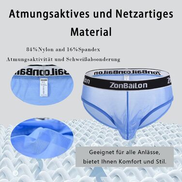 Сліпекс для чоловіків YAHWULAI: сексуальна та зручна білизна з великим кишеньком (чорний, синій, темно-сірий)