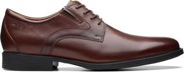 Чоловіча шкіряна кепка Clarks Whiddon, колір махагон (розмір 40 EU)