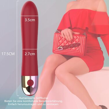 Вібратор силіконовий для жінок: стимуляція клітора та G-точки, 10 режимів, анальний плагін, стимулятор простати, еротичні іграшки для пар (червоний)