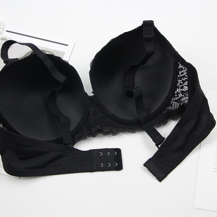 Набір 3 бюстгальтери CSKJ для великих грудей: мереживний бюстгальтер без кісточок з підтримкою, пуш-ап, для йоги, спорту та повсякденного носіння. Розміри: 100C, великі груди.