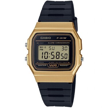 Наручний годинник Casio F-91WM Gold унісекс, золотистий