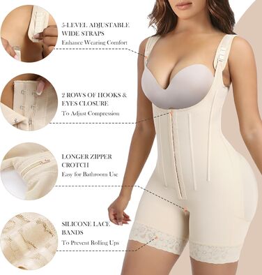 Корсет-м'який бюстгальтер YIANNA для жінок, модель 7306, чорний, L (M, бежевий), з сталевими кісточками, для формування фігури