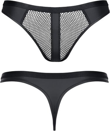 Сексуальна спідня білизна Regnes Fetish Planet BRI030 з шкіри та латексу, чорна, XL