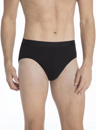 Труси чоловічі CALIDA Natural Benefit Slip, 3 шт. в упаковці, чорний (58-60)