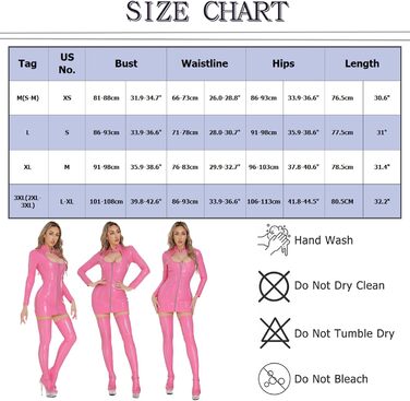 Комбінезон Maeau з еластичного латексу Wetlook: міні-спідниця, хутро, короткий, стрейч, легінси, Pu, блискітки, боді, довгі рукави, клубний стиль, облягаючий, XS-XL (Рожевий, S-M)