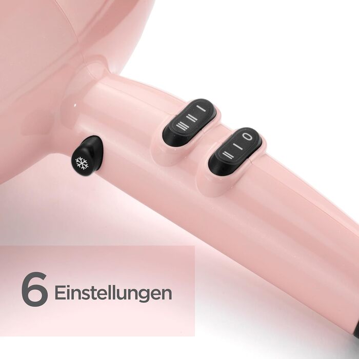 Фен для волосся BaByliss Rose Blush 5337PRE, 2200 Вт, з іонною технологією, 3 температурні та 2 швидкісні режими, рожевий