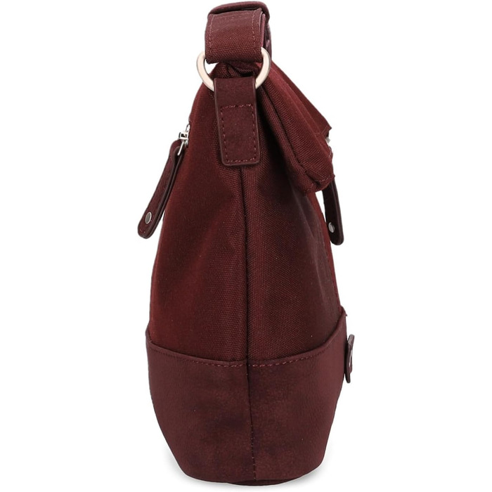 Жіноча сумка-кросбоді Zwei Olli OT6 Rolltop, водонепроникна сумка через плече 2.4 л, двоколірна (Bordeaux)