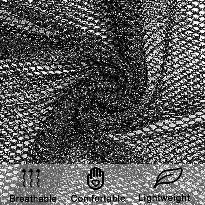 Чоловіча сітчаста футболка AIEOE з блискітками та напиленням, прозора, сітчаста сорочка, короткі/довгі моделі, клубний стиль, прозора сорочка, довгі сорочки з блискітками (XXL)