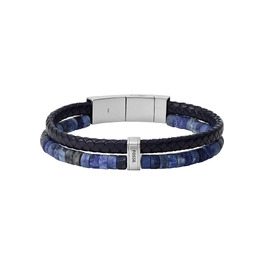 Чоловічий годинник Fossil Vintage Casual зі сталевим або шкіряним ремінцем (Сріблястий та Синій)