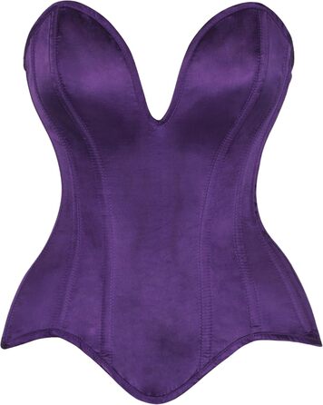 Корсет Daisy Corsets з м'якими ребрами, сукня-корсет, сукня-топ, сукня з декольте, сукня Overbust, кольору слива (Pflaume)