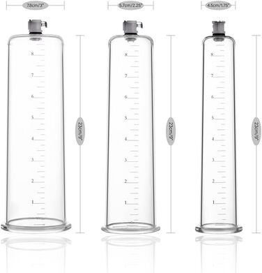 Насос для збільшення пеніса Guspiun з манометром та ручкою. Тренажер для потенції, збільшення розміру та покращення ерекції. Червоний