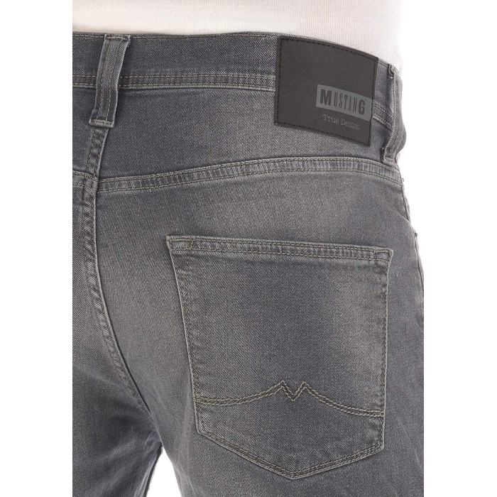Чоловічі джинси MUSTANG Vegas Slim Fit з еластичним денімом, сірі (44W / 34L)