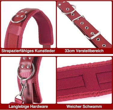 Набір для БДСМ: мотузки, наручники та фетшлі для пар. Червоний