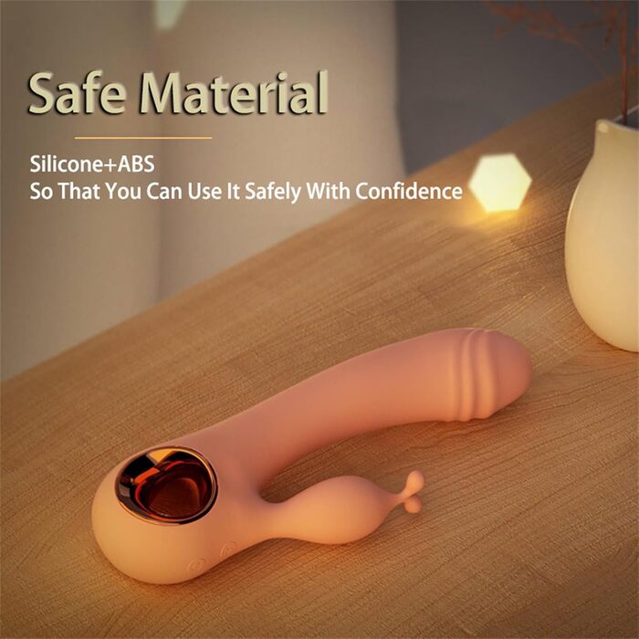 Вібратор Rabbit Realistische Вібратори для жінок: стимуляція клітора та G-точки, 10 режимів, тихий, темно-зелений