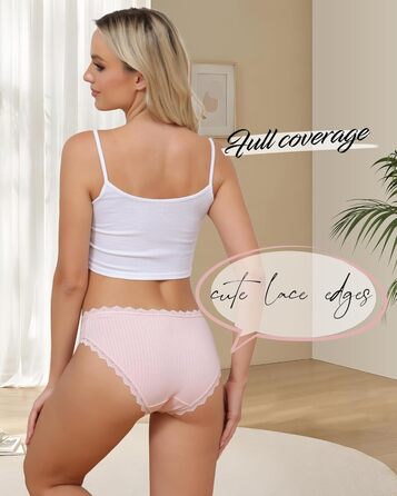 Жіноча бавовняна білизна Levao: комплект трусиків-сліпів, бра-хіпстерів, 6 кольорів, S-XXL