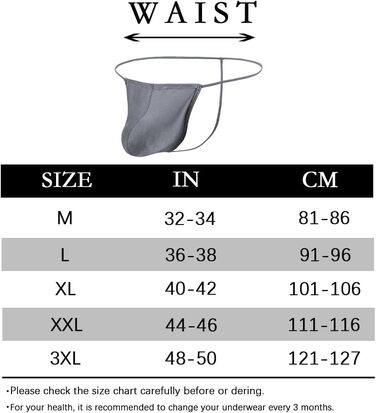 Танга чоловічі BIATWOWR з великою кишенею, шовкові, дихаючі, безшовні, сексуальні труси, чорно-темно-сірі, XL