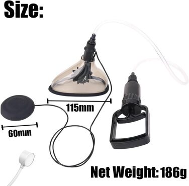 Вібратор для клітора, вакуумний насос, стимулятор для жінок, чорний, комплект