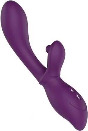 Вібратор G-Spot з силікону для жінок та пар: 10+10 режимів, фіолетовий