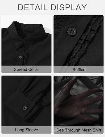 Чоловіча прозора сорочка AIEOE, тонке сексуальне т-образне поло з довгим рукавом, для дискотеки та клубів, чорний, розмір S-3XL