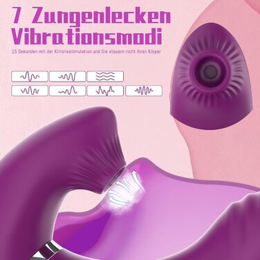 Вібратор G-Punkt 3 в 1: тихий, потужний, з 7 режимів та функцією імпульсу. Іграшка для дорослих з силікону для жінок та пар.