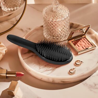 Щітка для волосся Tangle Teezer The Ultimate Styler для перук, нарощеного волосся та екстензій — для об'єму, текстури та блиску, чорна