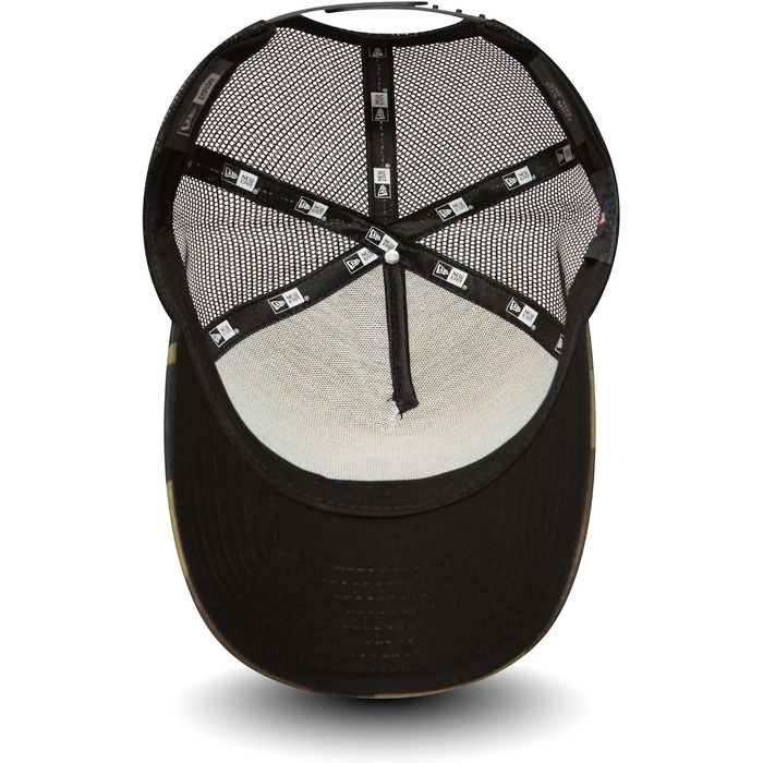 Кепка New Era 9FORTY A-Frame Trucker New York Yankees — зелена, унісекс, одна кнопка