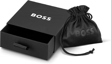 Чоловічий браслет BOSS Jewelry колекція BLENDED зі сталі та натуральної шкіри - 1580150M