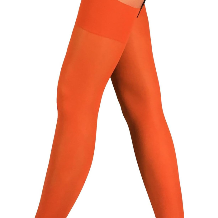 Чулки до коліна MILA MARUTTI для гетра, мікрофібра, 40 ден, помаранчевий/західний колір (смугастий)