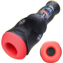 Електричний мастурбатор для чоловіків Buntune – Solo, 10 режимів вібрації, 5 режимів тиску, USB-зарядка, IPX6 водонепроникний, силікон, 3D стимуляція