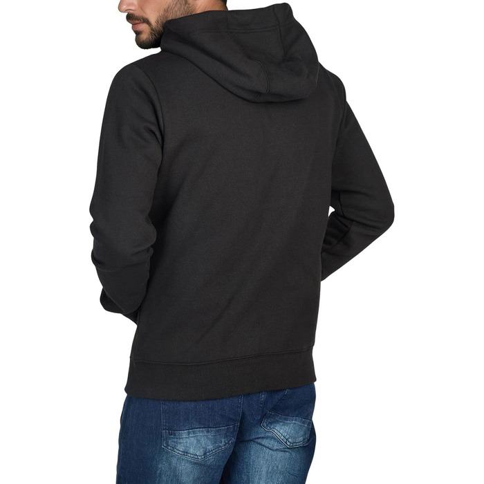 Чоловіча толстовка на блискавці з капюшоном riverso RIVNoah, Regular Fit, чорна, розмір 5XL