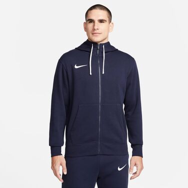 Чоловіча спортивна куртка-худі Nike Park 20 Full Zip з капюшоном, Obsidian/White, розмір S