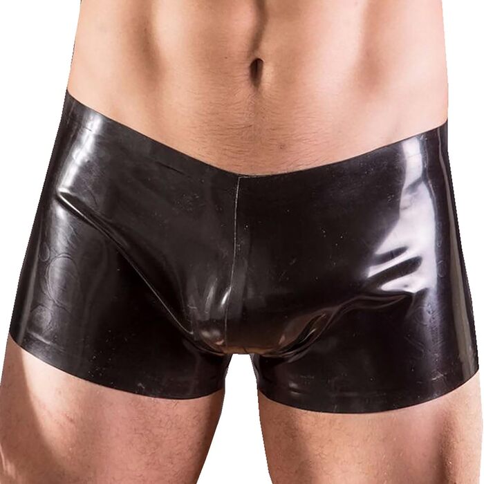 Чоловічі боксери GREEFEI з чорного латексу з низькою талією, ручної роботи, для клубів та костюмів