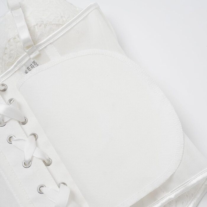 Топ-корсет жіночий у стилі Ренесанс з сітчастими вставками для вечірніх образів, побачень, осінньої моди, милий кроп-топ для вечірки, клубу, танк з корсетним шнуруванням (#11-weiß, XS)