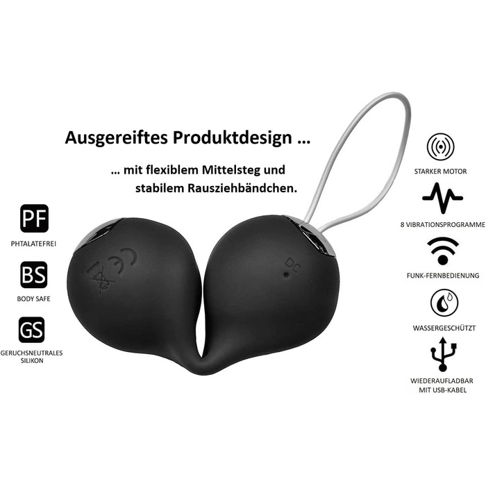 Vibratorei Lustfactor PEARLZ DeLuxe: Бездротовий вібратор із пультом керування для жіночої стимуляції | Зілікон, перезаряджається