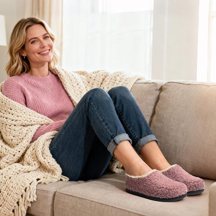 Жіночі домашні капці RockDove Nomad з ефектом пам'яті (Memory Foam), рожеві, розмір 39 EU