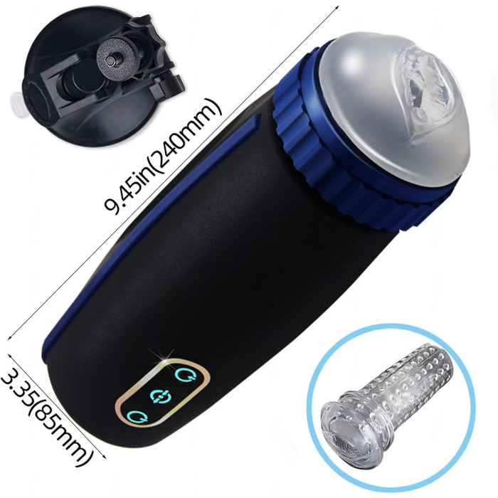 Автоматичний статевий масажер для чоловіків з режимами всмоктування - сексуальна іграшка для самостійних задоволень