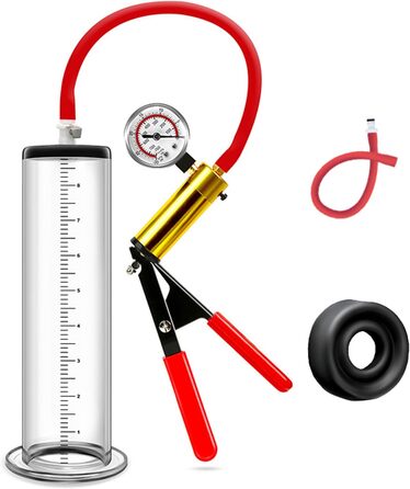 Вакуумний насос для збільшення пеніса з манометром, 44 мм - іграшка для чоловіків