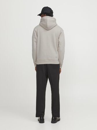 Чоловічий худі Jack & Jones JJESTAR з капюшоном, Relaxed Fit, колір Moonbeam, розмір XL