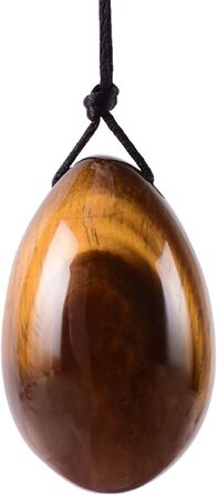 Яскравий тигровий камінь Yoni Jade Egg - тренажер Кегеля для зміцнення м'язів піхви, масажер з жадеїту, маленький (великий)