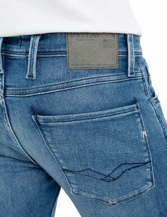 Чоловічі джинси Replay Anbass Slim-Fit з Comfort Stretch, колір Medium Blue, розмір 34W/32L