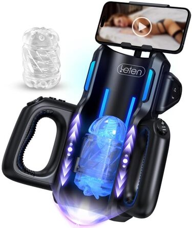 Електричний мастурбатор для чоловіків Leten - автоматичний, з телескопічною та масажною функціями, для дискретного використання