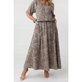 Трикотажна сукня максі для офісу FEMIMODA, розмір 42