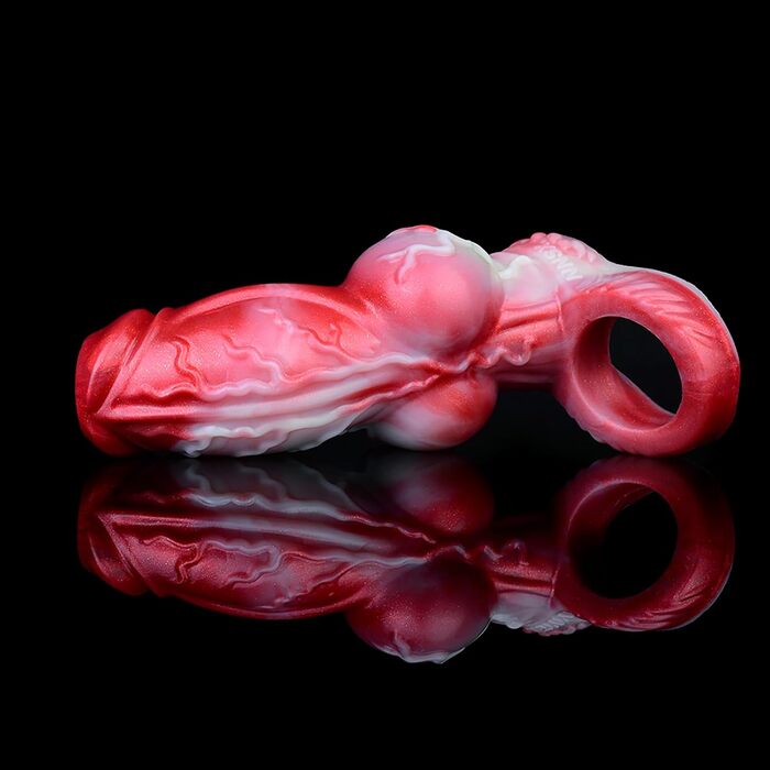 Реалістичний пеніс для собак з рідкого силікону TDLPlus – секс-іграшка для чоловіків та пар, розширювач пеніса