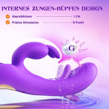 Вібратор для жінок G-spot з 7 режимами: вібратор клітора, секс-іграшка для пар, фіолетовий