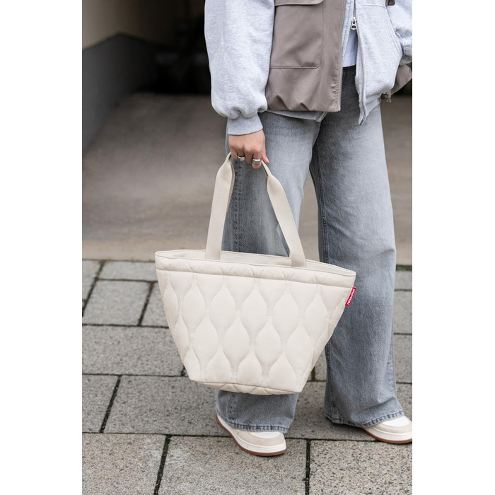 Сумка-шопер reisenthel shopper M — містка жіноча сумка та стильний аксесуар із водовідштовхувального матеріалу, колір Puffer Stone