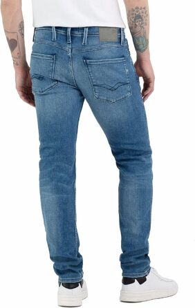 Чоловічі джинси Replay Anbass Slim-Fit з Comfort Stretch, колір Medium Blue, розмір 34W/32L