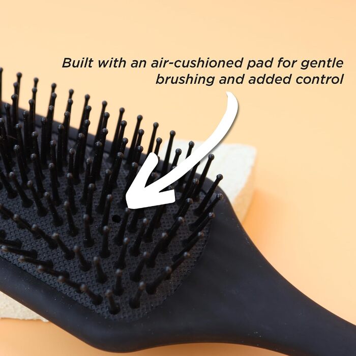 Масажна щітка для волосся Denman Paddle Brush D84, 9 рядів щетинок, 1 шт.