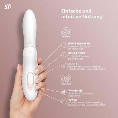Вібратор Satisfyer Pro G-Spot Rabbit | 11 рівнів інтенсивності, 10 програм вібрації | Водостійкий (IPX7) | Для жінок
