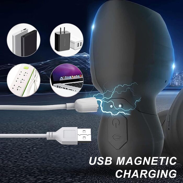 Вібратор для чоловіків, електричний мастурбатор: тренажер для пеніса, вібратор-мастурбатор, стимулятор пеніса (чорний)