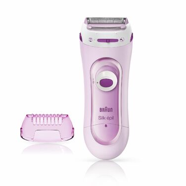 Електрична жіноча бритва Braun Silk-épil LS5160 3-в-1: бритва, тример та система пілінгу, водонепроникна (Рожева)
